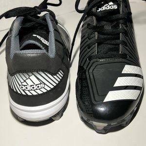 Adidas Black/White Low Football Cleats Men’s Sz 7.5